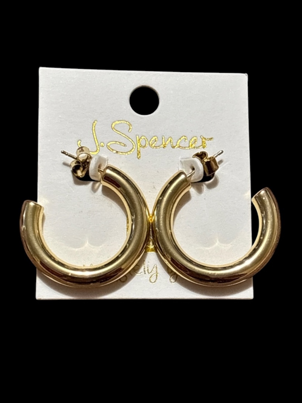 Polished Gold Hoop Earrings